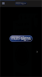 Mobile Screenshot of multi-signs.com