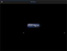 Tablet Screenshot of multi-signs.com